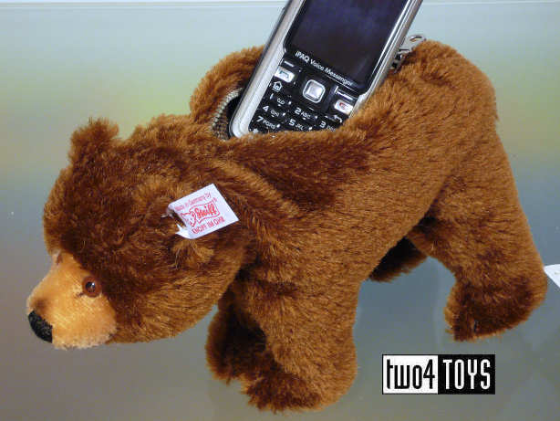 teddy bear with pouch
