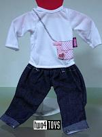 Gotz 3402049 JEANS AND SHIRT OUTFIT