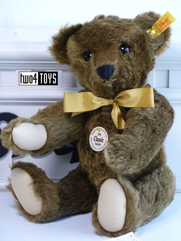 Steiff 000447 CLASSIC 1909 BROWN TEDDY BEAR WITH GROWLER Two4Toys