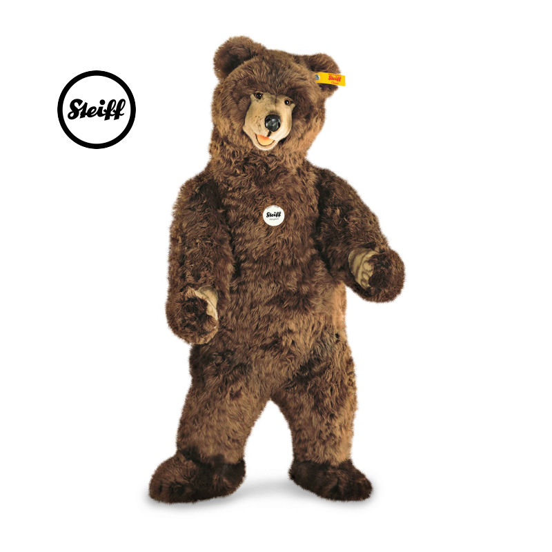 voor eenheid thema Steiff 500558 STUDIO LEVENSGROTE GRIZZLY BEER BRUIN | Two4Toys