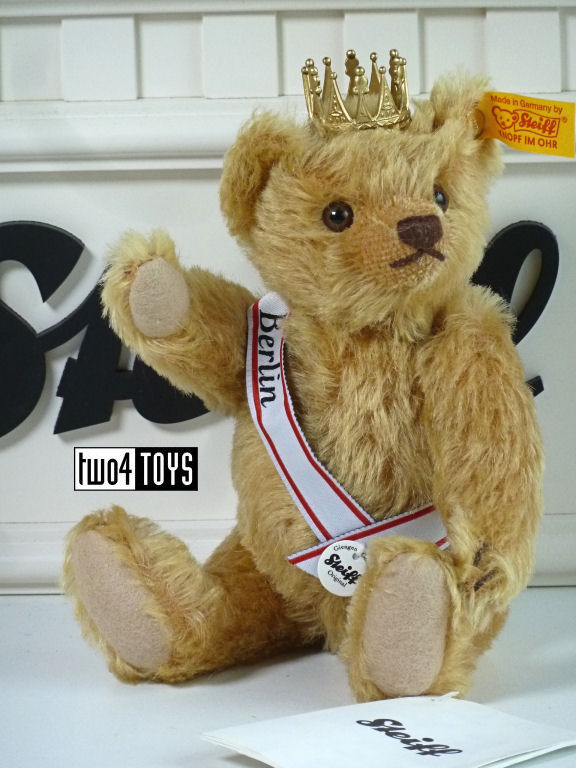 レア！Steiffの Berlin Bear 金の王冠付き Steiff Berlin Bear With