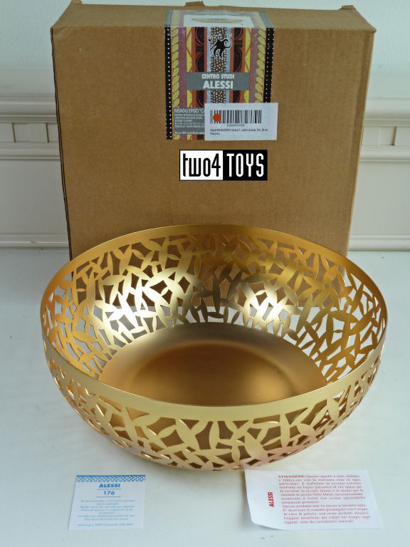 Alessi MSA04/29GD CACTUS! OPEN FRUIT BOWL GOLD | 2002 | Two4Toys
