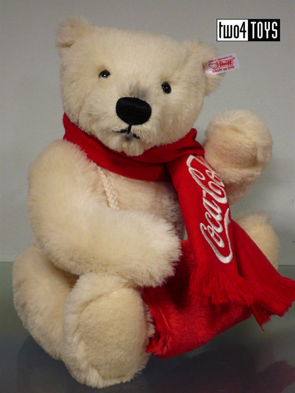 Steiff Coca Cola Polar Bear With Scarf Limited Edition EAN 355301 for sale online