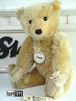 Steiff 004629 CLASSIC TEDDYBEER BLOND MOHAIR MET KIEPSTEM 2003