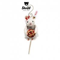 2025 Steiff 005886 KERSTBAKKERIJ MUIS ORNAMENT | WOL PLUCHE