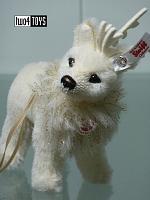 Steiff 006234 WINTER REINDEER ORNAMENT WHITE ALPACA 2019