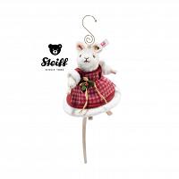 Steiff 007453 MRS. SANTA KERSTMIS MUIS ORNAMENT WOL PLUCHE 2023