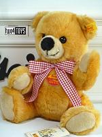 Steiff 013362 BOBBY TEDDY BEAR GOLDEN YELLOW SOFT PLUSH 2002