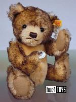 Steiff 027291 ROBBY TEDDY BEAR BROWN TIPPED MOHAIR 2011