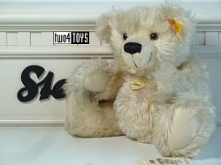 Steiff 028779 CLASSIC TEDDY BEAR WHITE MOHAIR 2004