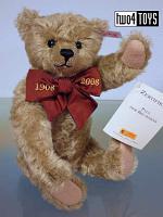 Steiff 037221 PAUL THE GROWLER TEDDY BEAR SAND MOHAIR 2008