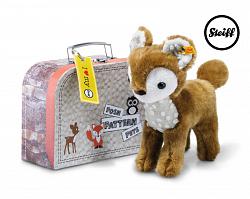 Steiff 045486 DARLIN FAWN POSH PATTERN PETS IN SUITCASE 2017