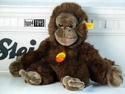 Steiff 062087 DANGLING GORA BABY GORILLA SOFT BROWN PLUSH 2003