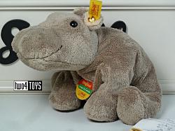 Steiff 082351 HIPPOPOTAMUS GRAY CUDDLY SOFT PLUSH 2005