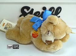 Steiff 082535 SLEEPING BEAR CUDDLY SOFT BLOND PLUSH 1991