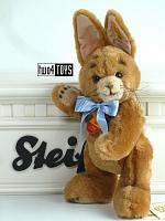 Steiff 087240 NIKI RABBIT BUNNY FULLY JOINTED BROWN PLUSH 2003