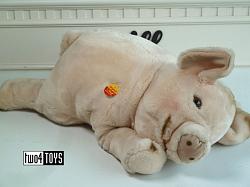 Steiff 105302 ORIGINAL PIG LARGE CUDDLY SOFT PINK PLUSH 2005