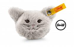 Steiff 109232 MAGNETIC CAT HEAD CUDDLY SOFT GREY PLUSH 2017