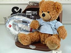 Steiff 111808 FYNN TEDDY BEAR DOCTOR SOFT PLUSH IN SUITCASE 2015