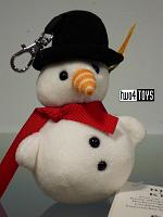 Steiff 112331 KEYRING FROSTY SNOW MAN CUDDLY SOFT PLUSH 2014