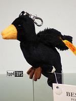 Steiff 112355 KEYRING BLACK RAVEN CUDDLY SOFT PLUSH 2015