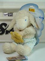 Steiff 232381 WHITE LAMB WITH BLUE SHORTS & STAR SOFT PLUSH 2005