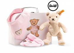 Steiff 241222 TEDDYBEER ROZE KOFFERTJE GESCHENKSET MEISJE 2019