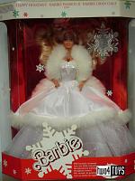 Barbie 3523 BLOND HAPPY HOLIDAYS EUROPE EDITION NRFB 1990