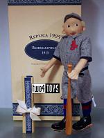 Steiff 411656 REPLICA 1913 BASEBALL PLAYER FELT DOLL 1995