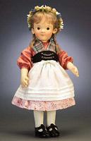 Steiff & R. John Wright 710247 KINDER SERIES FELT DOLL KATHARINA