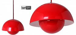 FLOWERPOT VP1 PENDANT LAMP BRIGHT RED│Verner Panton│&tradition