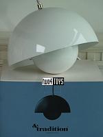 FLOWERPOT VP1 PENDANTLAMP BRIGHT WHITE│Verner Panton│&tradition