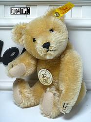 Steiff 000874 CLASSIC 1951 BLOND TEDDYBEER MET PIEPSTEM HVH 1997