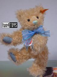 Steiff 001819 CLASSIC TEDDY BEAR BLOND WITH BLUE BOW 2006