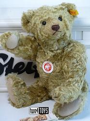 Steiff 004278 CLASSIC TEDDY BEAR WITH GROWLER BRASS MOHAIR 2004