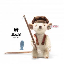 2026 Steiff 005831 HUCKLEBERRY FINN MUIS BEIGE WOL PLUCHE