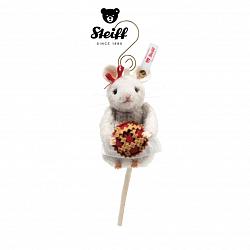 2025 Steiff 005886 CHRISTMAS BAKERY MOUSE ORNAMENT | WOOL PLUSH