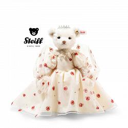 2024 Steiff 007323 KEIZERIN ELISABETH TEDDY BEAR WIT RMS MOHAIR