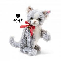 Steiff 007484 NICKI CHRISTMAS KITTEN CAT GREY RMS MOHAIR 2023