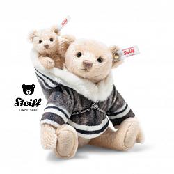 Steiff 007569 MAMA TEDDYBEER MET BABY BLOND RMS MOHAIR 2023