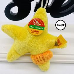 Steiff 024054 “LAURA’S STERN” STAR YELLOW SOFT PLUCHE 2004