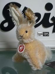 Steiff 032745 DORMY PET RABBIT BEIGE MOHAIR 2005