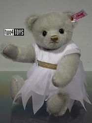 Steiff 034282 HOLLY TEDDY BEAR ICE BLUE MOHAIR 2014
