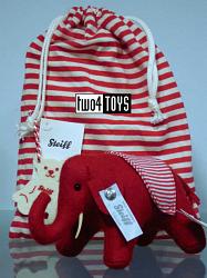 Steiff 035814 SELECTION VILTEN OLIFANT ROOD 2011