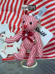 Steiff 035838 SELECTION KEYRING TEDDY BEAR RED STRIPED 2011