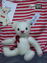 Steiff 035937 SELECTION WHITE FELT TEDDY BEAR 2011