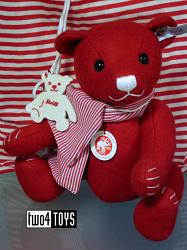 Steiff 036651 SELECTION FELT TEDDY BEAR RED