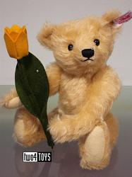 Steiff 036767 TIM THE TULIP TEDDY BEAR | VANILLA MOHAIR | 2014