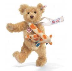Steiff 038167 CLASSIC FLY AWAY TEDDY WITH RACKERPLAN 2007
