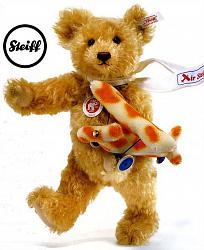 Steiff 038167 CLASSIC FLY AWAY TEDDY WITH RACKERPLAN 2007